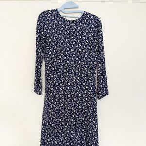 Reformation Monterey blue floral midi dress size 6